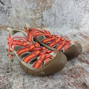 KEEN Newport H2 Water Shoes Women 5 Coral Orange Waterproof Sport Hiking Sandals